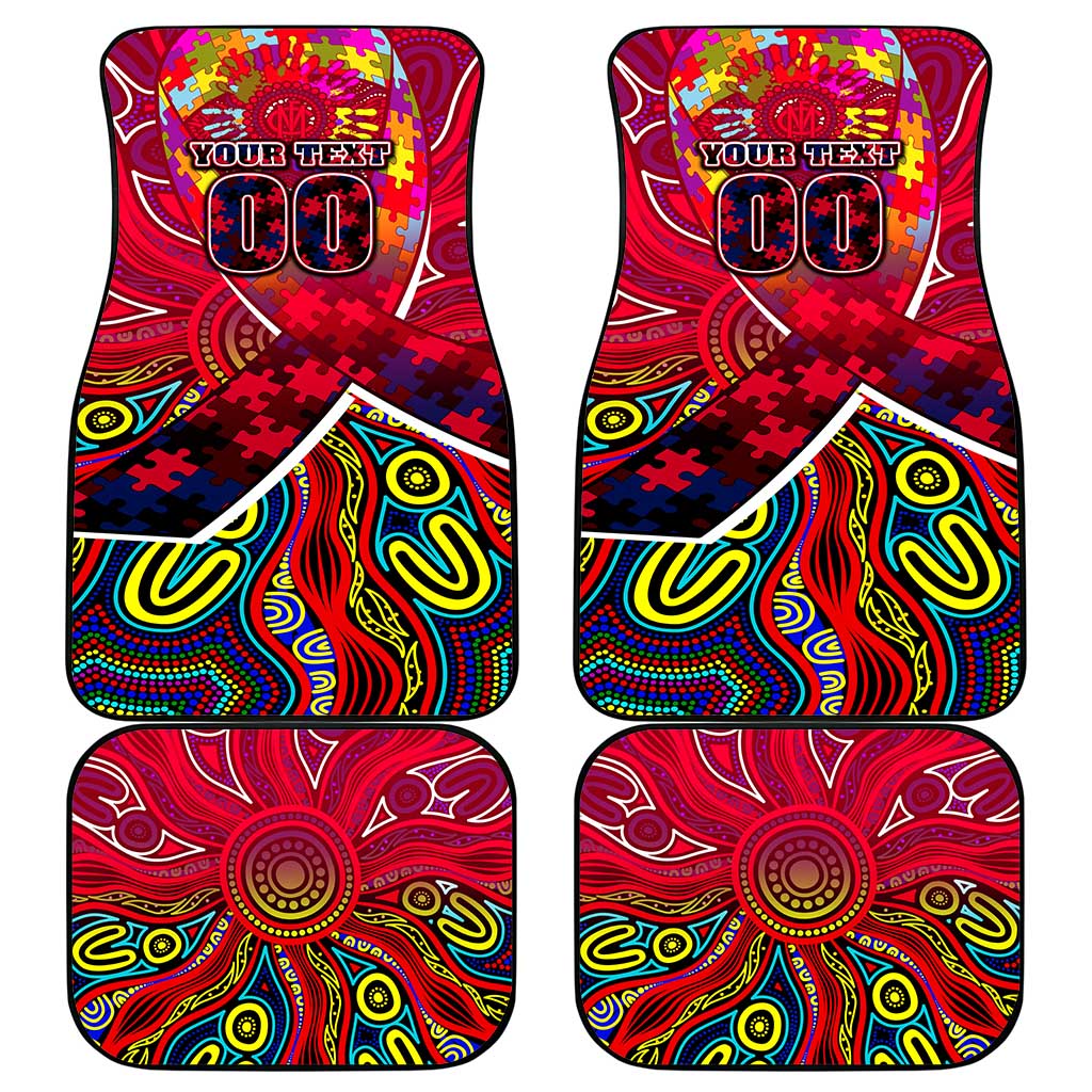 Autism Awareness Australia Melbourne Demons Car Mats Aboriginal Indigenous Art