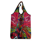 Autism Awareness Australia Melbourne Demons Grocery Bag Aboriginal Indigenous Art