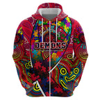 Autism Awareness Australia Melbourne Demons Hoodie Aboriginal Indigenous Art
