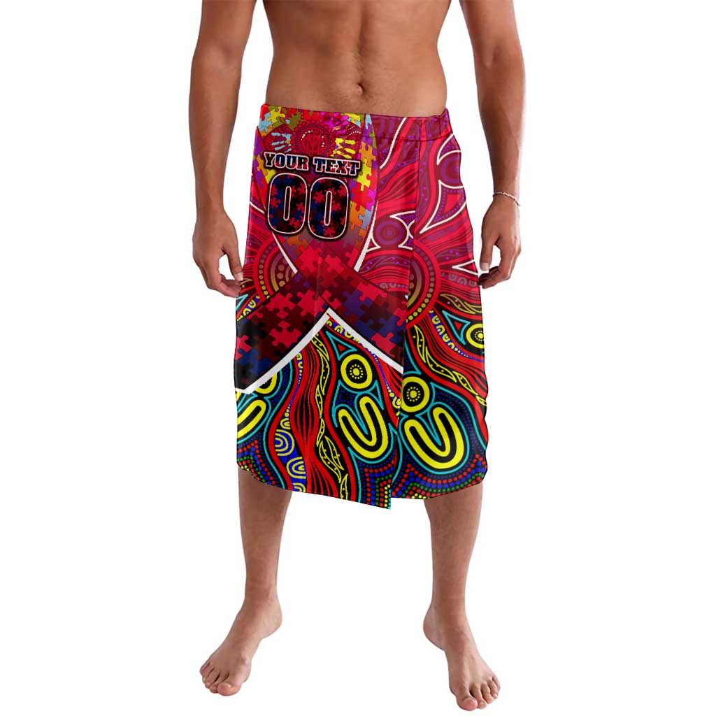 Autism Awareness Australia Melbourne Demons Lavalava Aboriginal Indigenous Art