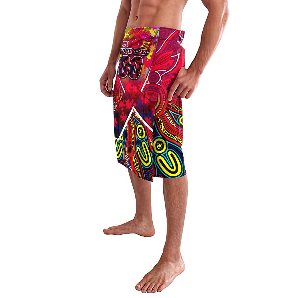 Autism Awareness Australia Melbourne Demons Lavalava Aboriginal Indigenous Art