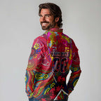Autism Awareness Australia Melbourne Demons Long Sleeve Polo Shirt Aboriginal Indigenous Art