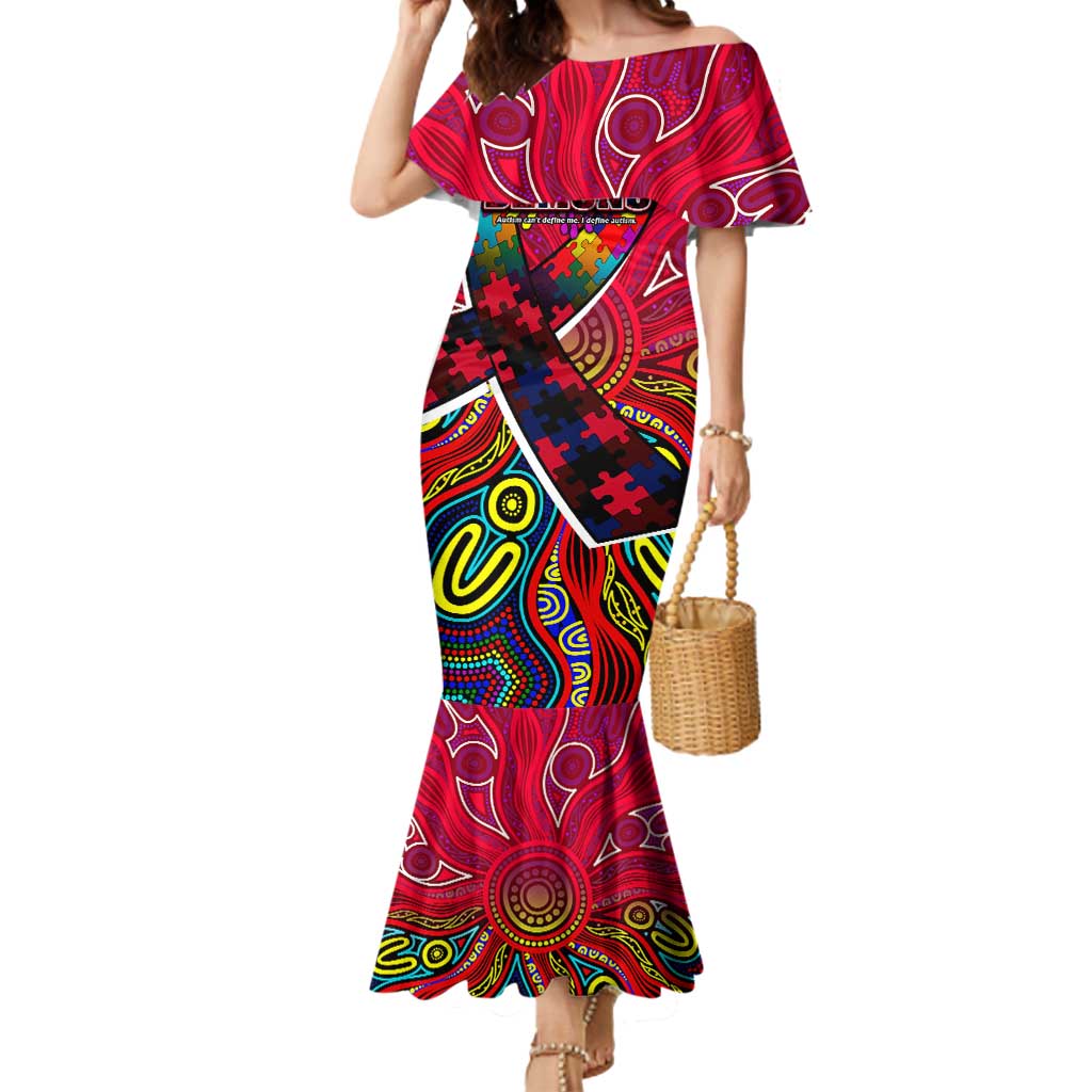Autism Awareness Australia Melbourne Demons Mermaid Dress Aboriginal Indigenous Art