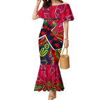 Autism Awareness Australia Melbourne Demons Mermaid Dress Aboriginal Indigenous Art
