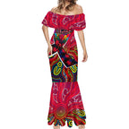 Autism Awareness Australia Melbourne Demons Mermaid Dress Aboriginal Indigenous Art