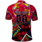 Autism Awareness Australia Melbourne Demons Polo Shirt Aboriginal Indigenous Art
