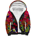 Autism Awareness Australia Melbourne Demons Sherpa Hoodie Aboriginal Indigenous Art