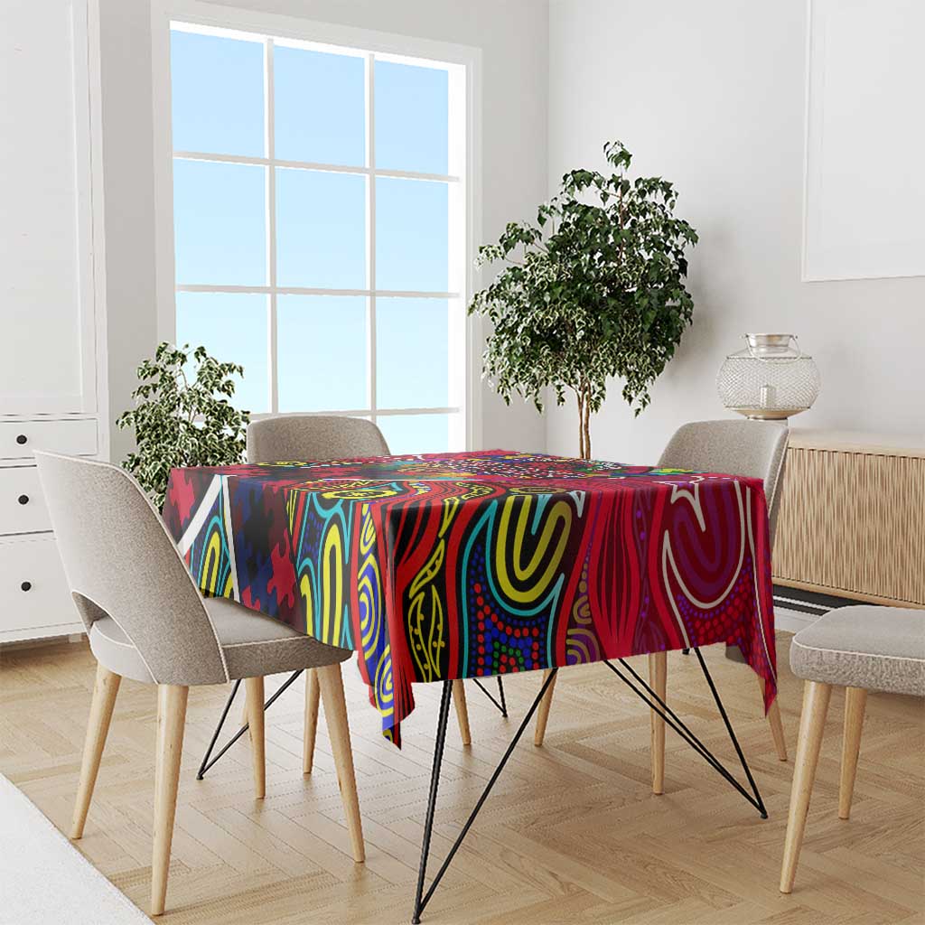 Autism Awareness Australia Melbourne Demons Tablecloth Aboriginal Indigenous Art