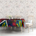Autism Awareness Australia Melbourne Demons Tablecloth Aboriginal Indigenous Art