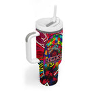 Autism Awareness Australia Melbourne Demons Tumbler With Handle Aboriginal Indigenous Art