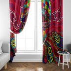 Autism Awareness Australia Melbourne Demons Window Curtain Aboriginal Indigenous Art