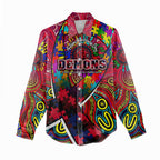 Autism Awareness Australia Melbourne Demons Women Casual Shirt Aboriginal Indigenous Art
