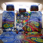 Autism Awareness Australia North Melbourne Kangaroos Back Car Seat Cover Aboriginal Indigenous Art