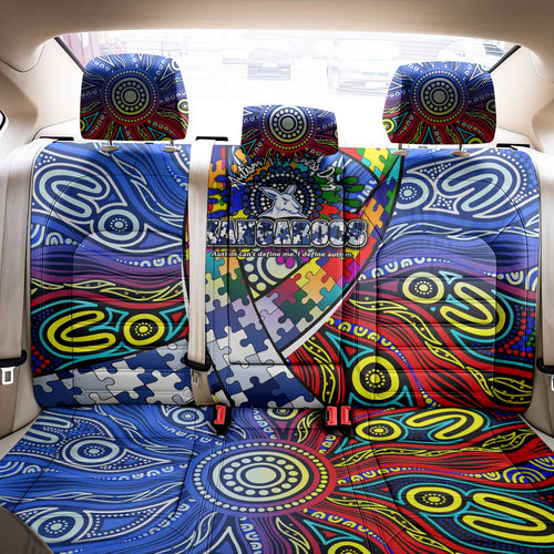 Autism Awareness Australia North Melbourne Kangaroos Back Car Seat Cover Aboriginal Indigenous Art