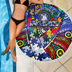 Autism Awareness Australia North Melbourne Kangaroos Beach Blanket Aboriginal Indigenous Art