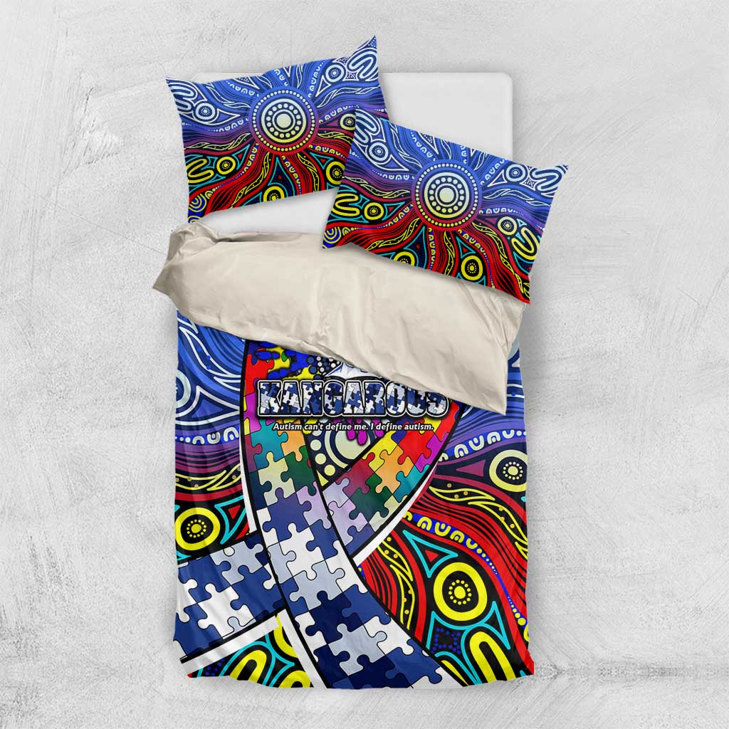 Autism Awareness Australia North Melbourne Kangaroos Bedding Set Aboriginal Indigenous Art