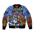 Autism Awareness Australia North Melbourne Kangaroos Bomber Jacket Aboriginal Indigenous Art