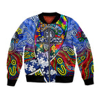 Autism Awareness Australia North Melbourne Kangaroos Bomber Jacket Aboriginal Indigenous Art