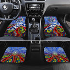 Autism Awareness Australia North Melbourne Kangaroos Car Mats Aboriginal Indigenous Art