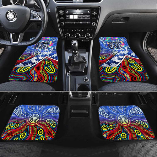 Autism Awareness Australia North Melbourne Kangaroos Car Mats Aboriginal Indigenous Art