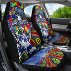 Autism Awareness Australia North Melbourne Kangaroos Car Seat Cover Aboriginal Indigenous Art