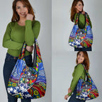 Autism Awareness Australia North Melbourne Kangaroos Grocery Bag Aboriginal Indigenous Art