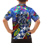 Autism Awareness Australia North Melbourne Kangaroos Hawaiian Shirt Aboriginal Indigenous Art