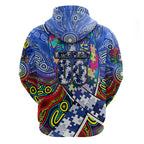 Autism Awareness Australia North Melbourne Kangaroos Hoodie Aboriginal Indigenous Art