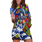 Autism Awareness Australia North Melbourne Kangaroos Hoodie Dress Aboriginal Indigenous Art