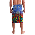 Autism Awareness Australia North Melbourne Kangaroos Lavalava Aboriginal Indigenous Art