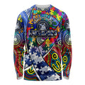 Autism Awareness Australia North Melbourne Kangaroos Long Sleeve Shirt Aboriginal Indigenous Art