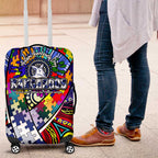 Autism Awareness Australia North Melbourne Kangaroos Luggage Cover Aboriginal Indigenous Art