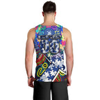 Autism Awareness Australia North Melbourne Kangaroos Men Tank Top Aboriginal Indigenous Art