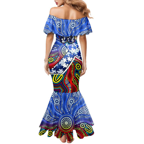 Autism Awareness Australia North Melbourne Kangaroos Mermaid Dress Aboriginal Indigenous Art