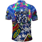 Autism Awareness Australia North Melbourne Kangaroos Polo Shirt Aboriginal Indigenous Art