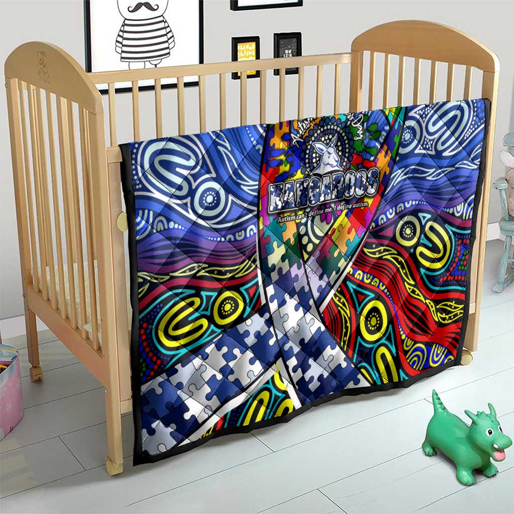 Autism Awareness Australia North Melbourne Kangaroos Quilt Aboriginal Indigenous Art