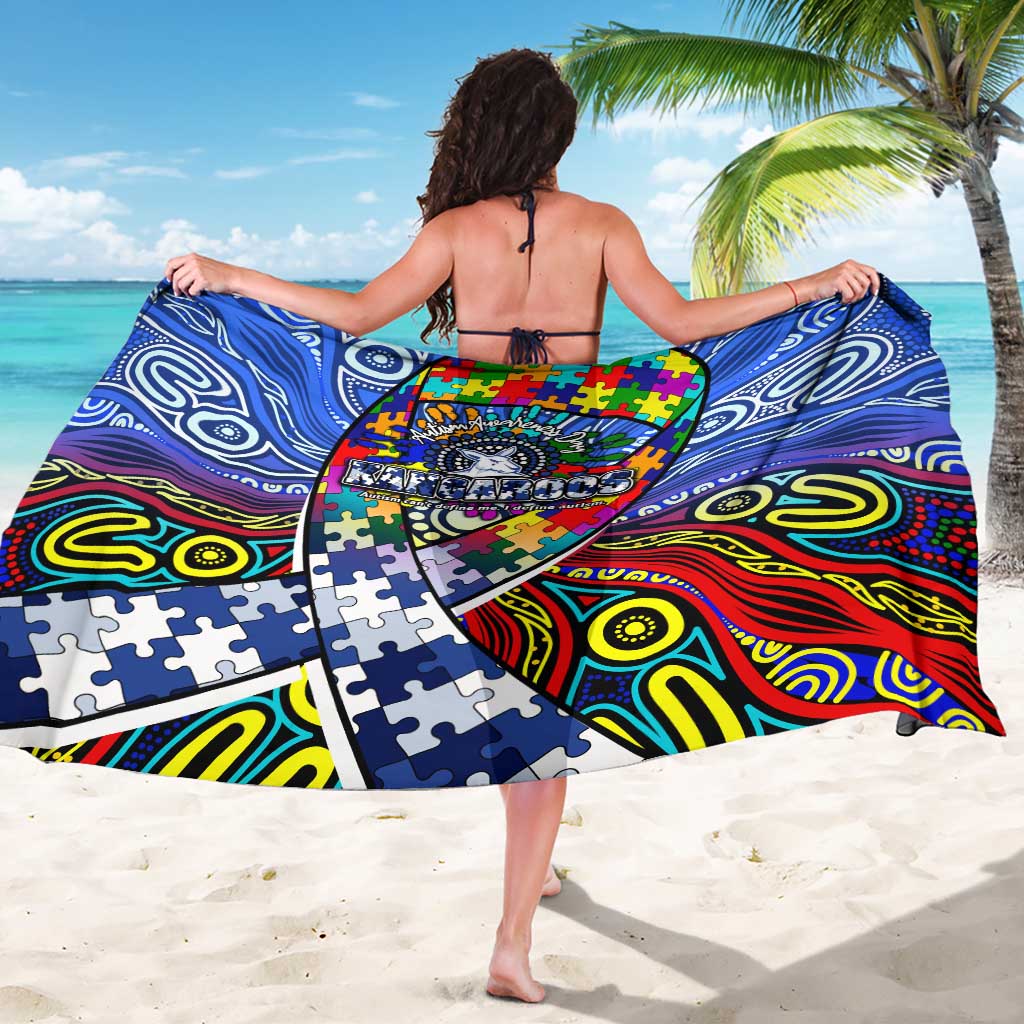 Autism Awareness Australia North Melbourne Kangaroos Sarong Aboriginal Indigenous Art