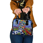 Autism Awareness Australia North Melbourne Kangaroos Shoulder Handbag Aboriginal Indigenous Art