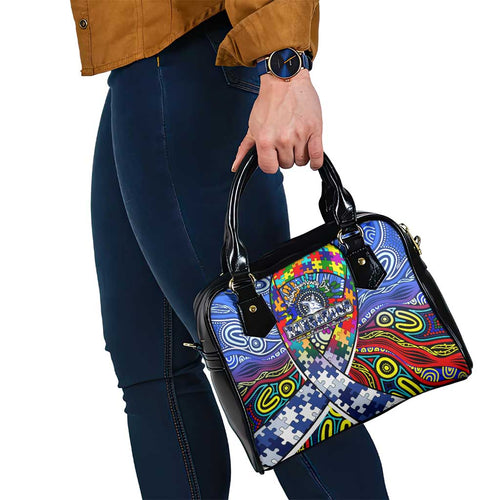 Autism Awareness Australia North Melbourne Kangaroos Shoulder Handbag Aboriginal Indigenous Art