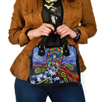 Autism Awareness Australia North Melbourne Kangaroos Shoulder Handbag Aboriginal Indigenous Art