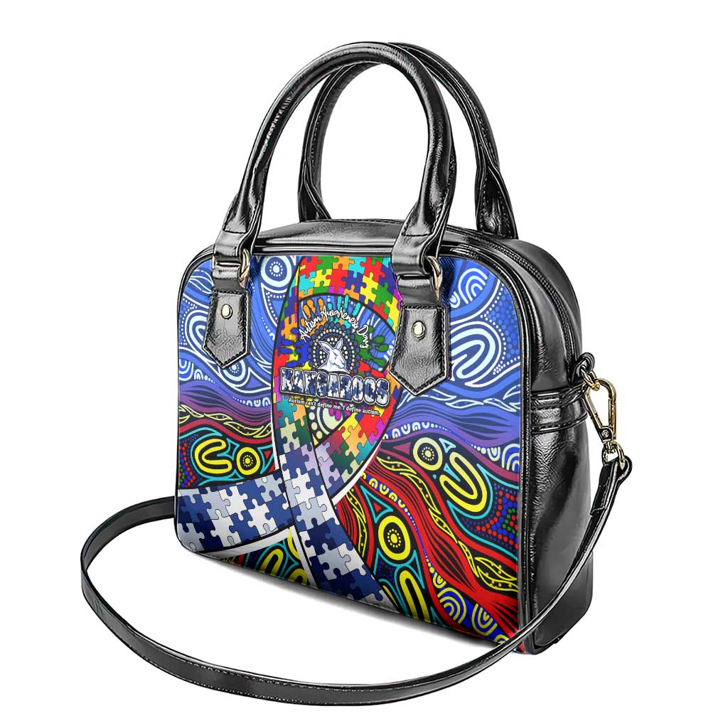 Autism Awareness Australia North Melbourne Kangaroos Shoulder Handbag Aboriginal Indigenous Art