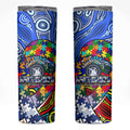 Autism Awareness Australia North Melbourne Kangaroos Skinny Tumbler Aboriginal Indigenous Art