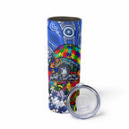 Autism Awareness Australia North Melbourne Kangaroos Skinny Tumbler Aboriginal Indigenous Art