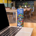 Autism Awareness Australia North Melbourne Kangaroos Skinny Tumbler Aboriginal Indigenous Art