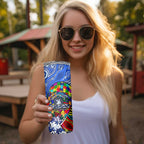 Autism Awareness Australia North Melbourne Kangaroos Skinny Tumbler Aboriginal Indigenous Art