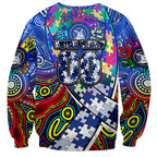 Autism Awareness Australia North Melbourne Kangaroos Sweatshirt Aboriginal Indigenous Art