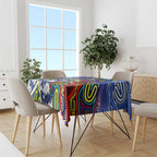 Autism Awareness Australia North Melbourne Kangaroos Tablecloth Aboriginal Indigenous Art