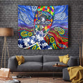 Autism Awareness Australia North Melbourne Kangaroos Tapestry Aboriginal Indigenous Art