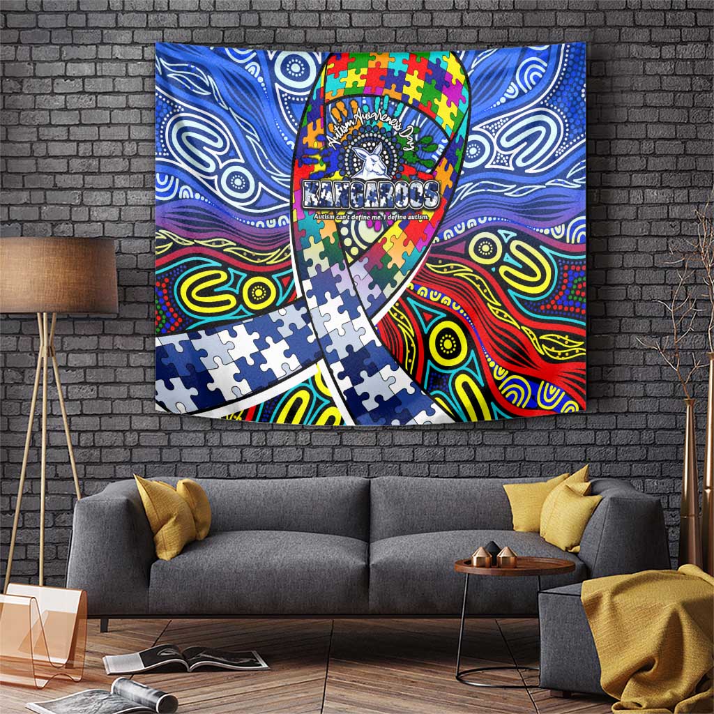 Autism Awareness Australia North Melbourne Kangaroos Tapestry Aboriginal Indigenous Art