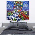 Autism Awareness Australia North Melbourne Kangaroos Tapestry Aboriginal Indigenous Art